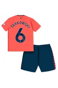 Fotbalové Dres Everton James Tarkowski #6 Dětské Venkovní Oblečení 2023-24 Krátký Rukáv (+ trenýrky)